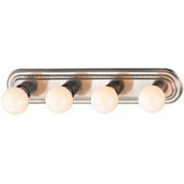 Boston Harbor Boston Harbor 918-4-BN Vanity Bar Fixture, G Lamp, Brushed Nickel 918-4-BN